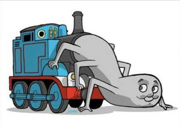 cursed thomas the tank engine images
